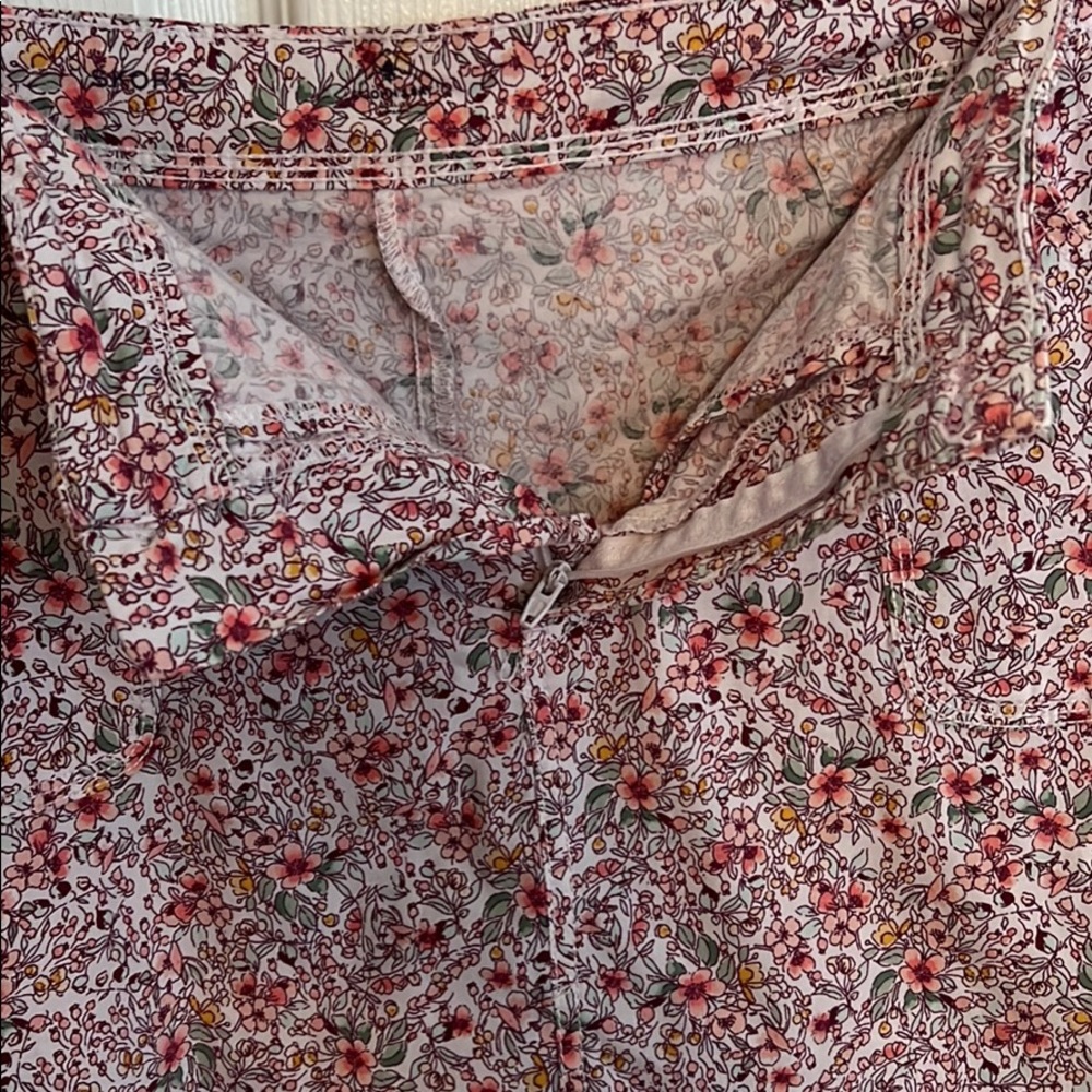 Multicolor Floral Plus Size Skort